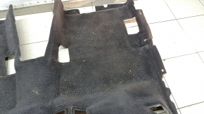 Rear floor covering for Ford Escape MK3 17-19 black type 2, dry cleanable, foam tears