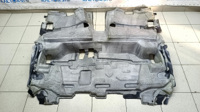 Rear floor covering for Ford Escape MK3 17-19 black type 2, dry cleanable, foam tears