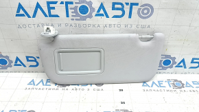 Left visor for Toyota Prius 50 19-22, gray, no hook, scratches, needs cleaning