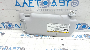 Left visor for Toyota Prius 50 19-22, gray, no hook, scratches, needs cleaning