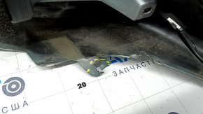 Bare front bumper for Toyota Prius 50 19-22 with parking sensors and PMA, green, broken fasteners, dents, scratches