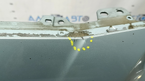 Bare front bumper for Toyota Prius 50 19-22 with parking sensors and PMA, green, broken fasteners, dents, scratches