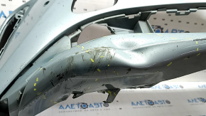 Bare front bumper for Toyota Prius 50 19-22 with parking sensors and PMA, green, broken fasteners, dents, scratches