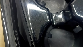 Toyota Prius 50 19-22 black center console cup holder trim for wireless charging, scratches