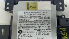 Wireless charger for Toyota Prius 50 19-22 black, scratches