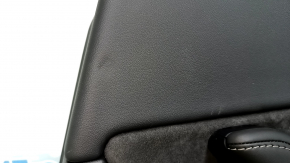 Tesla Model Y 20-25 rear right door panel, black leather, type 1, with backlighting, matte trim, with speaker, with suede insert, with window lift control, with door opening button, scratch