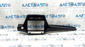 Toyota Prius 50 19-22 center dashboard trim, gloss black, no deflector or button, scratches, broken mount