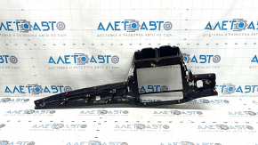 Toyota Prius 50 19-22 center dashboard trim, gloss black, no deflector or button, scratches, broken mount