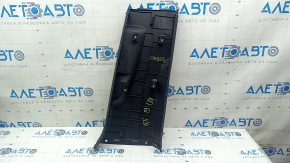 Lower left center pillar trim for Audi Q3 83A 19-25, black, scratches