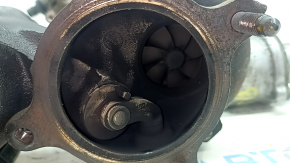 Turbocharger assembly with manifold for Audi Q5 8R 13-17 2.0T 132k with tubes, water damage, for spare parts