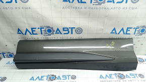 Lower rear left door trim for Audi Q3 83A 19-23 S-Line, gray molding