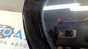 Left side mirror assembly for Hyundai Santa FE Sport 13-16 pre-restyling, 5 pins, silver, scratches, scratches on glass, chips