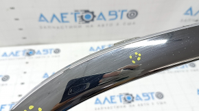 Chrysler Pacifica 17-20 front bumper lower grille molding, chrome, scratches, sand, cracks in the fasteners, dent