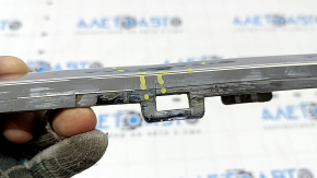 Chrysler Pacifica 17-20 front bumper lower grille molding, chrome, scratches, sand, cracks in the fasteners, dent