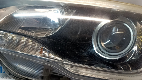 Headlight front left Subaru Outback 15-17 bare pre-rest halogen dark, broken fastener, broken housing