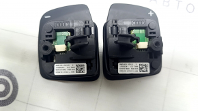 Black steering wheel paddle shifters for Audi Q3 83A 19-25