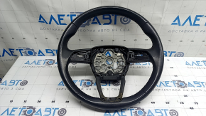 Audi Q3 83A 19-25 black leather steering wheel