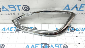 Left front bumper grille frame for Chrysler Pacifica 17-20, chrome, sand