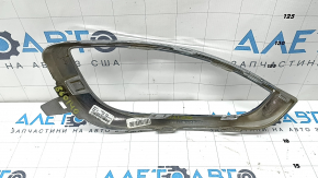 Left front bumper grille frame for Chrysler Pacifica 17-20, chrome, sand