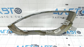 Right front bumper grille frame for Chrysler Pacifica 17-20, chrome, sand, broken mount