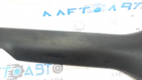 Inner front left door sill trim for Audi Q3 83A 19-25, black, needs cleaning, broken fasteners, scratches