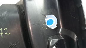 Inner front left door sill trim for Audi Q3 83A 19-25, black, needs cleaning, broken fasteners, scratches