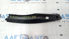 Front right longitudinal roof rail cover for Ford Escape MK3 13-19, black, with bumpers