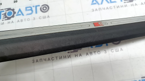 Audi Q3 83A 19-25 black outer door sill trim with backlight, S-Line, chrome, needs cleaning, scratches, scuffed
