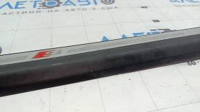Audi Q3 83A 19-25 black outer door sill trim with backlight, S-Line, missing backlight, scratches, scuffed
