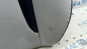 Toyota Prius 50 19-22 heated passenger seat back panel, black and gray leather, needs cleaning, wrinkled