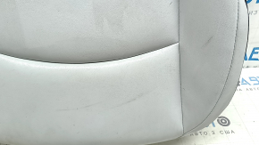 Toyota Prius 50 19-22 passenger seat cushion upholstery, heated, black and gray leather, needs cleaning, wrinkled