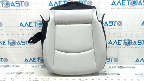 Driver's seat cushion upholstery for Toyota Prius 50 19-22, heated, black and gray leather, needs cleaning, wrinkled