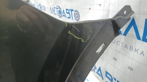 Bare rear bumper, upper part, Audi Q3 83A 19-25, for parking sensors without Park Assist, S-Line, graphite LX7G, without fastening, scratches, abrasions, chips