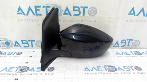 Left side mirror assembly for Ford Escape MK3 2017-2019, 5-pin, heated, black, scratched