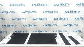 Left trunk mat on the back of the seats for Toyota Prius 50 16-22, black rubber