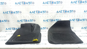 Set of floor mats for Toyota Prius 50, 16-22 mm, black rubber