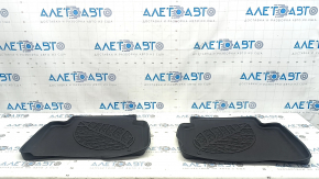 Set of floor mats for Toyota Prius 50, 16-22 mm, black rubber