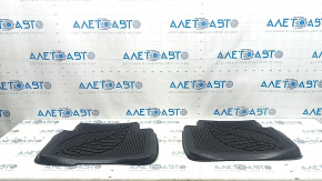 Set of floor mats for Toyota Prius 50, 16-22 mm, black rubber