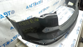 Bare rear bumper, upper part, Audi Q3 83A 19-25, for parking sensors without Park Assist, S-Line, graphite LX7G, without fastening, scratches, abrasions, chips