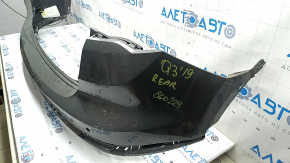 Bare rear bumper, upper part, Audi Q3 83A 19-25, for parking sensors without Park Assist, S-Line, graphite LX7G, without fastening, scratches, abrasions, chips