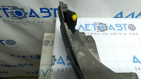 Audi Q3 83A 19-23 S-Line front bumper lip, graphite LX7G, worn, scratches, broken fasteners