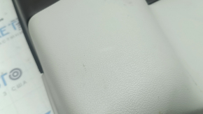 Door trim panel, rear right, Chrysler Pacifica 17-24, under the curtain, gray with black leather, scratches, scuffs, needs dry cleaning, plastic has turned white
