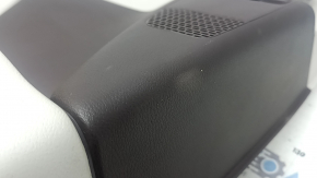Rear left door panel for a Chrysler Pacifica 17-24, under the curtain, gray with black leather, scratches, scuffs