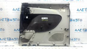Rear left door panel for a Chrysler Pacifica 17-24, under the curtain, gray with black leather, scratches, scuffs