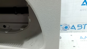 Lower left arch trim for Chrysler Pacifica 17-24, center section for pockets, gray, with plugs, scratches, needs cleaning