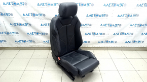 Audi Q3 83A 19-25 driver's seat with airbag, S-Line, electric, heated, black leather, Alcantara inserts, white stitching, scratches on plastic