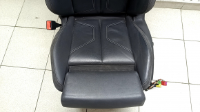 Audi Q3 83A 19-25 driver's seat with airbag, S-Line, electric, heated, black leather, Alcantara inserts, white stitching, scratches on plastic