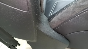Audi Q3 83A 19-25 driver's seat with airbag, S-Line, electric, heated, black leather, Alcantara inserts, white stitching, scratches on plastic