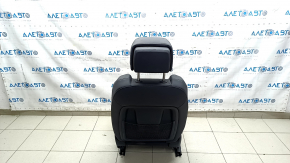 Audi Q3 83A 19-25 passenger seat with airbag, S-Line, electric, heated, black leather, Alcantara inserts, white stitching, scratches on plastic, needs cleaning