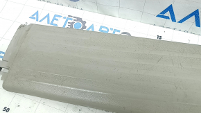 Front left door sill trim for Chrysler Pacifica 17-24, gray, needs cleaning, worn, broken fastener